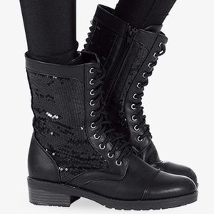 Girls Combat Boot "size 12"